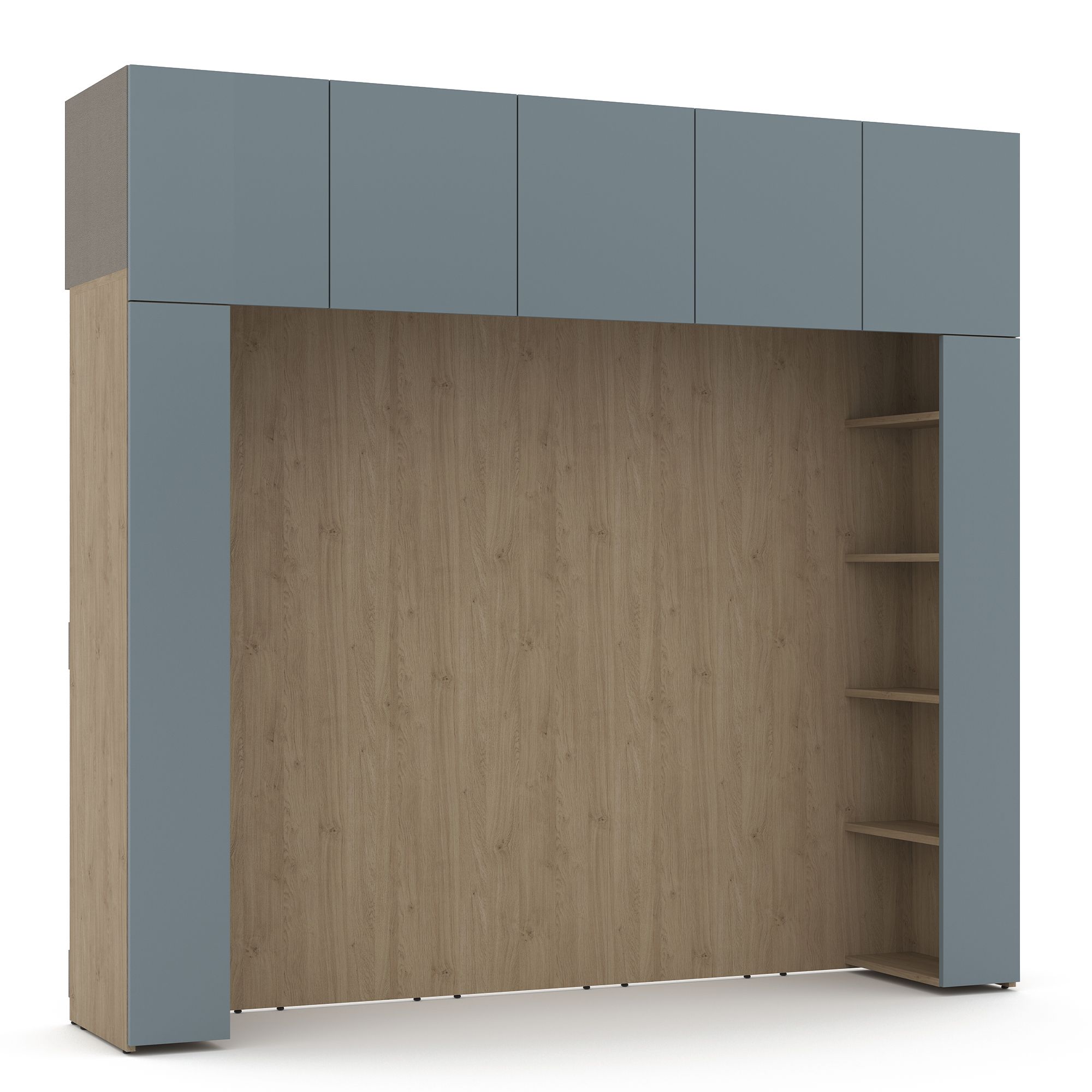 ШкафприкроватныйTeramoTA195.1Серыймонументальный/ДубКендалнатуральный👍–купитьвМосквеиМОпонизкимценамДятьково