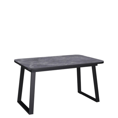 Стол обеденный Kenner AZ1200 Черный / Мрамор черный