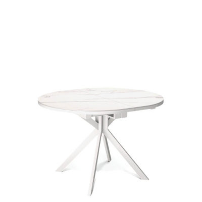 Стол обеденный Kenner DO1100 Белый / Мрамор белый