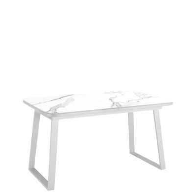 Стол обеденный Kenner AZ1200 Белый / Мрамор белый