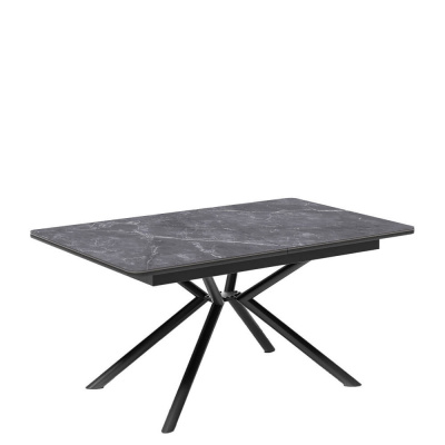 Стол обеденный Kenner DC1300 Черный / Мрамор черный