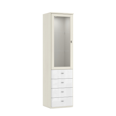 Шкаф-витрина со стеклянными полками Elegante LE5351.2