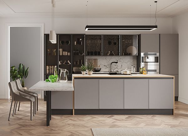 Серая кухня в интерьере: идеи дизайна, сочетания цветов и примеры