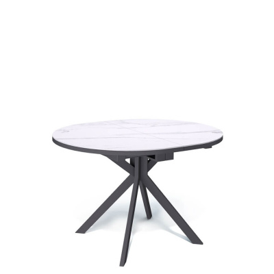 Стол обеденный Kenner DO1100 Черный / Мрамор белый