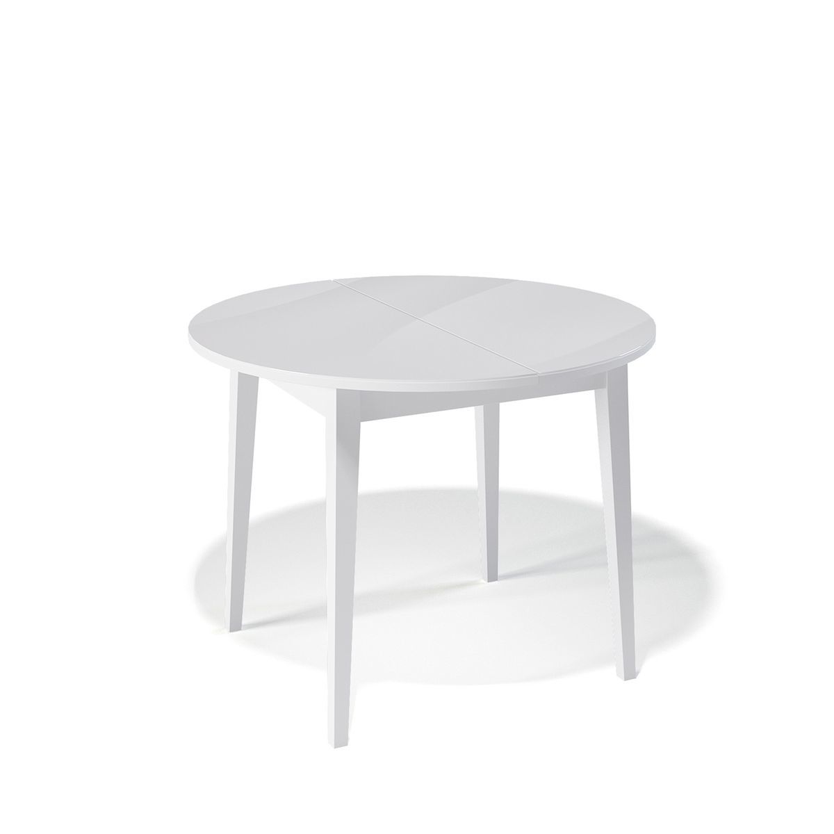 Белый / Стекло Белый сатин