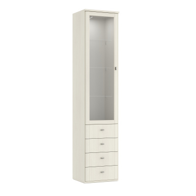Шкаф-витрина со стеклянными полками Elegante LE5371.1