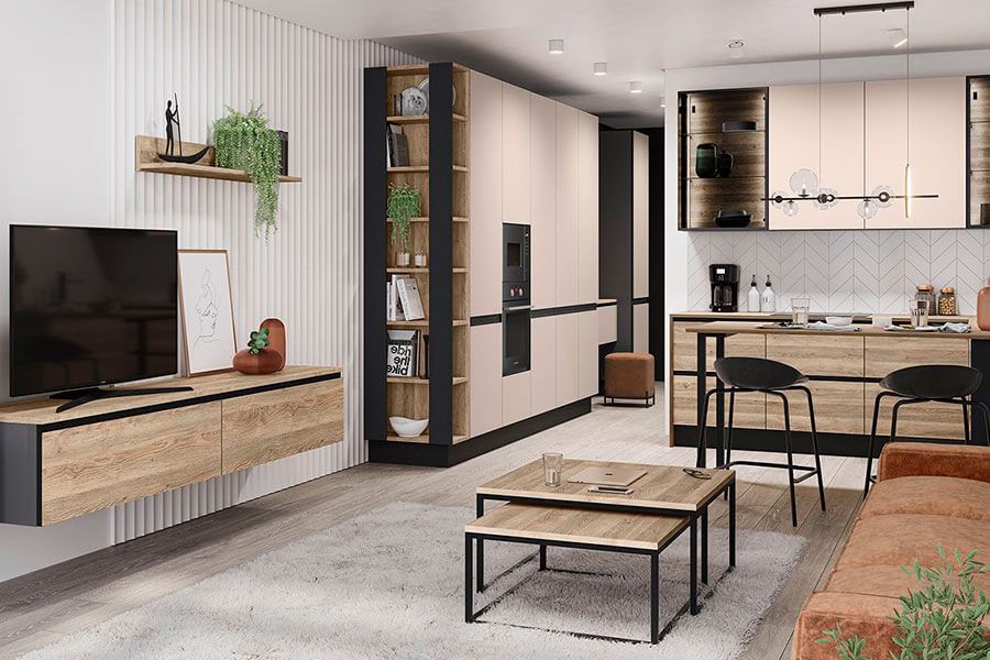 Квартира-студия в едином стиле