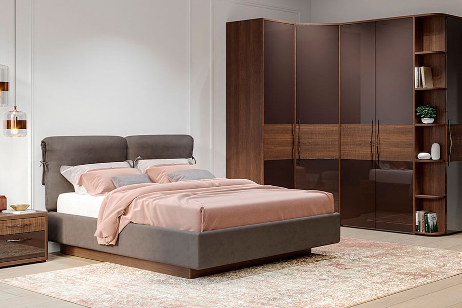 Спальня Savona в теплой шоколадной палитре
