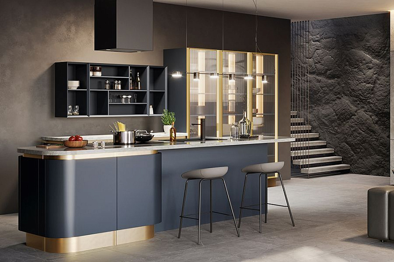 Фото Серая кухня в интерьере: идеи дизайна, сочетания цветов и примеры