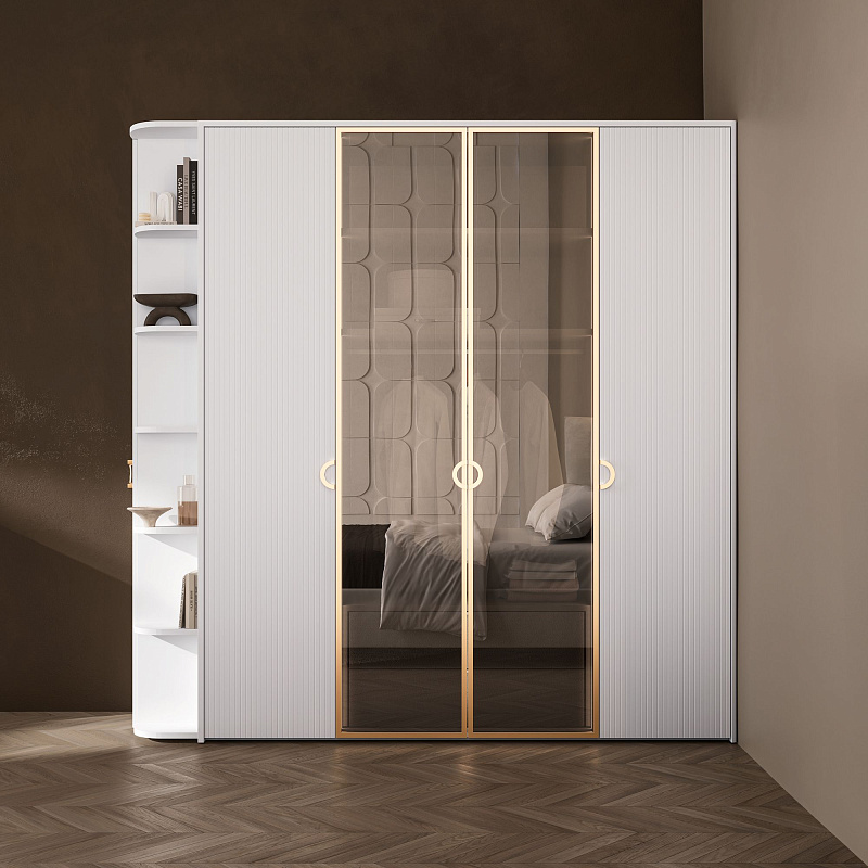 Шкаф двухдверный со стеклянным фасадом Tiara RT321.1