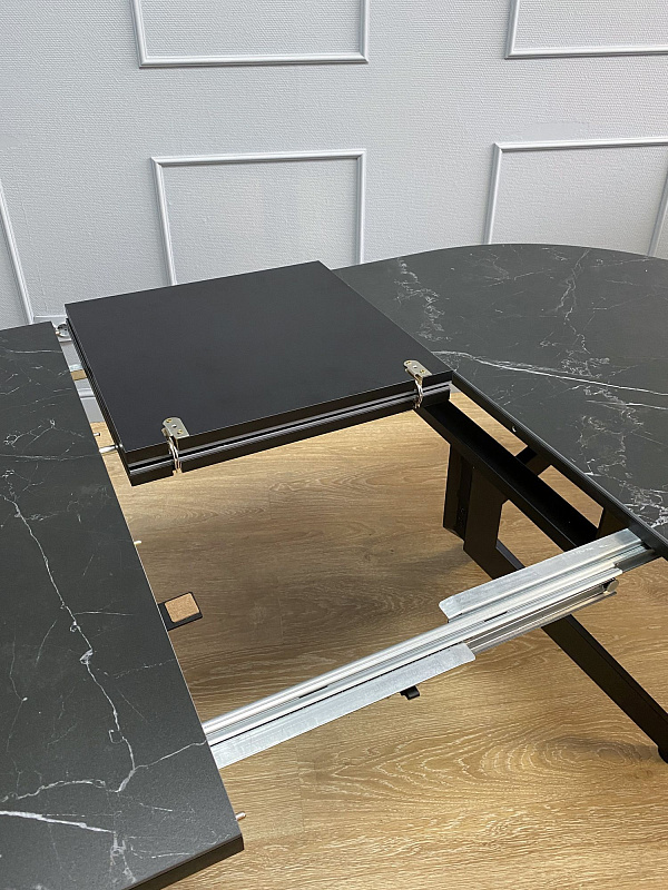 Стол обеденный KENNER DO1300 Черный / Мрамор черный