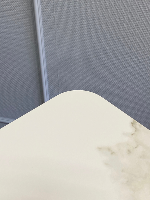 Стол обеденный Kenner AZ1200 Черный / Мрамор белый