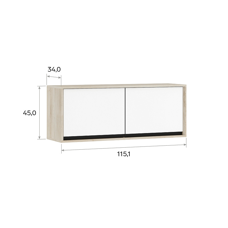 Навесной шкаф Luna LN031.2