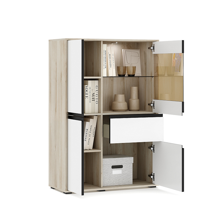 Шкаф-витрина Luna LN1021.2