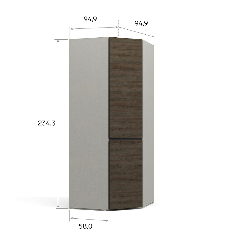 Угловой шкаф Bruno BC1132.4