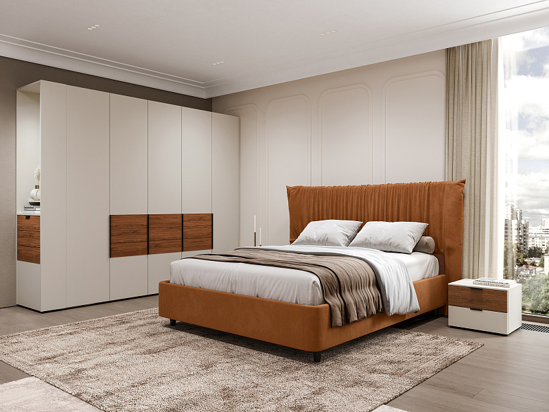 Завершающий шкаф с зеркалом Monako MN145.1