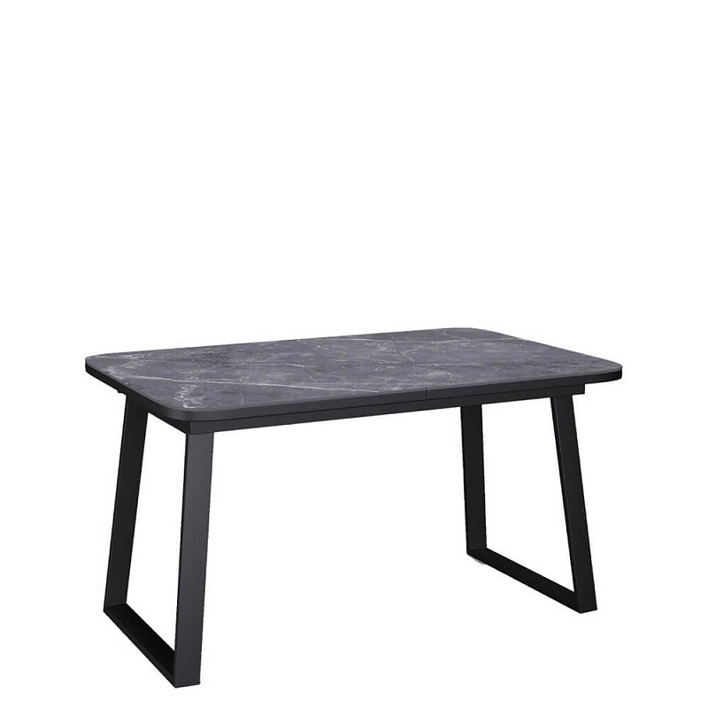 Стол обеденный Kenner AZ1200 Черный / Мрамор черный