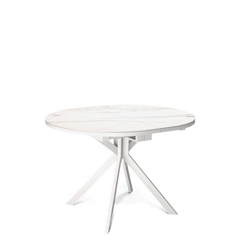 Стол обеденный Kenner DO1100 Белый / Мрамор белый