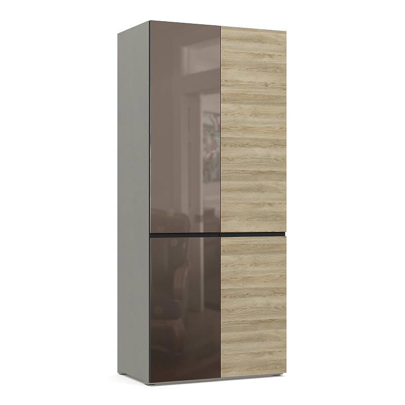 Двухдверный шкаф с зеркалом Bruno BC1124.1