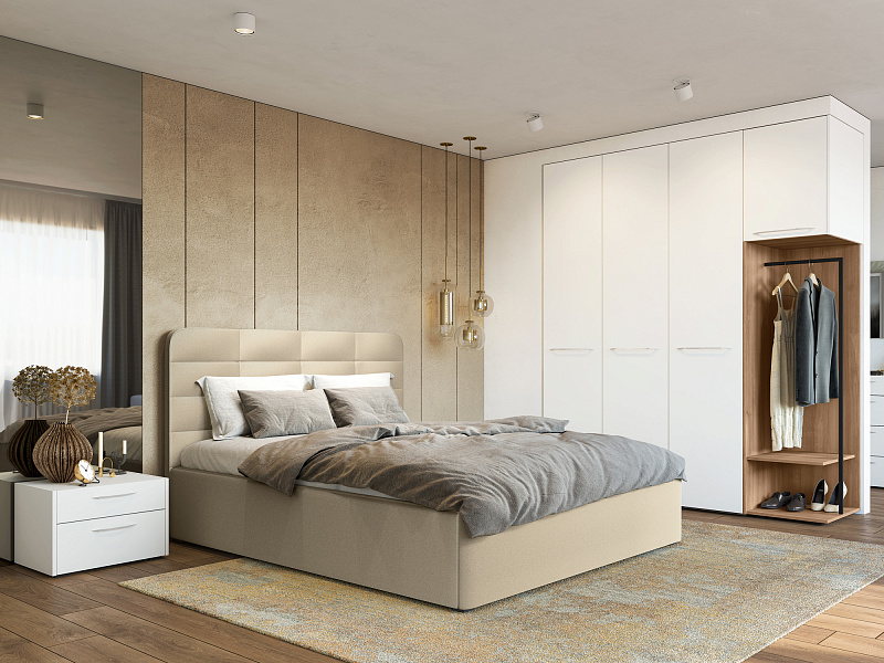 Двуспальная кровать с подъемным механизмом Practic NK174.02