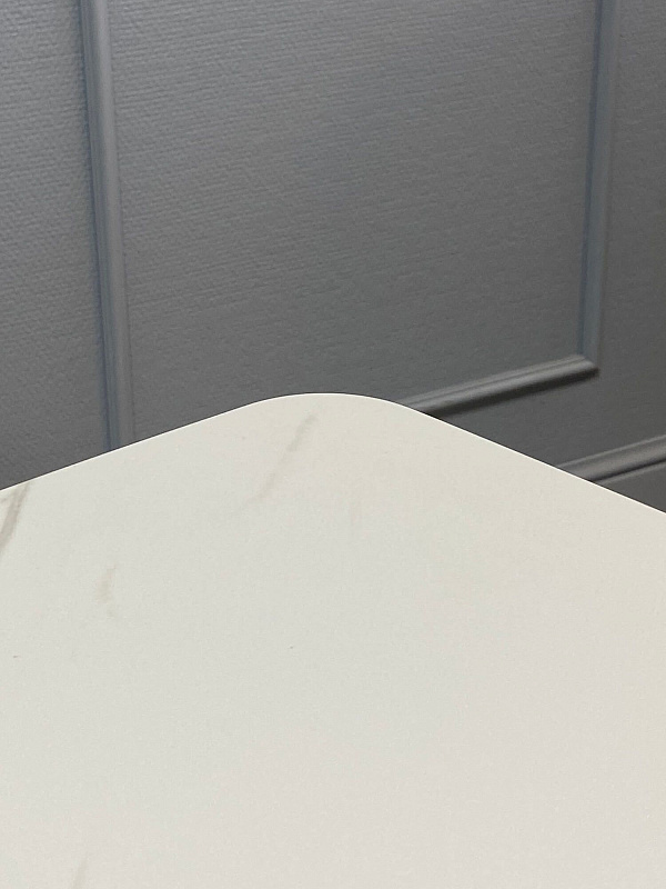 Стол обеденный KENNER AA1400 Черный / Мрамор белый