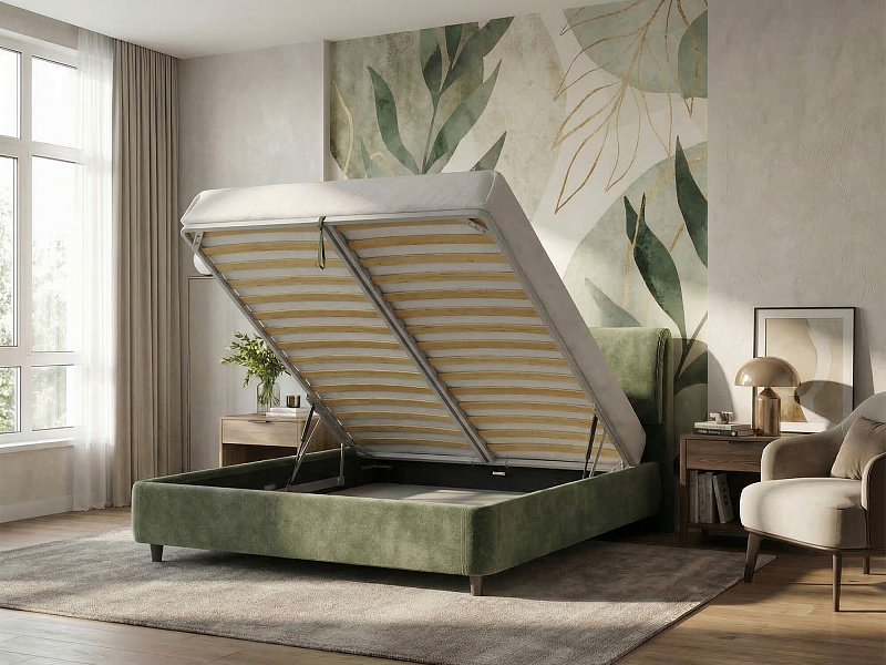 Двуспальная кровать с подъемным механизмом Терамо / Teramo NK335.18