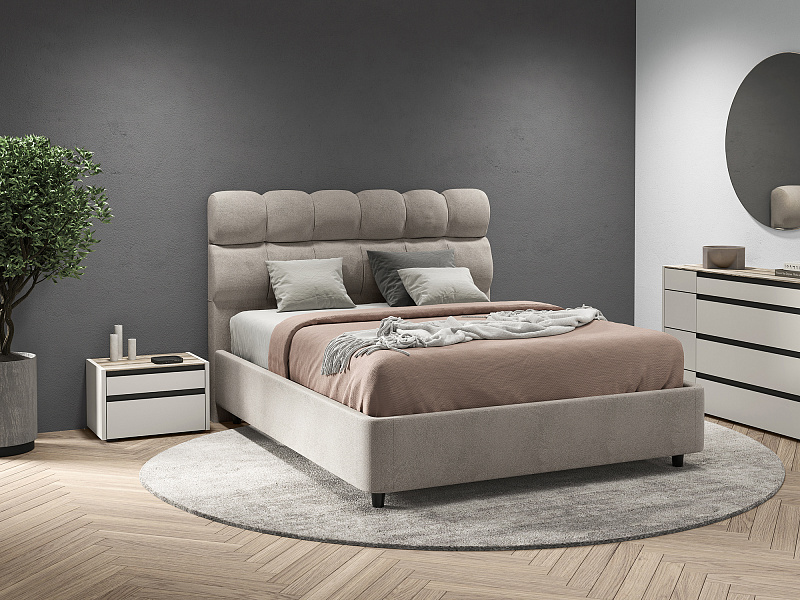 Двуспальная кровать с подъемным механизмом Rombi NK193.3