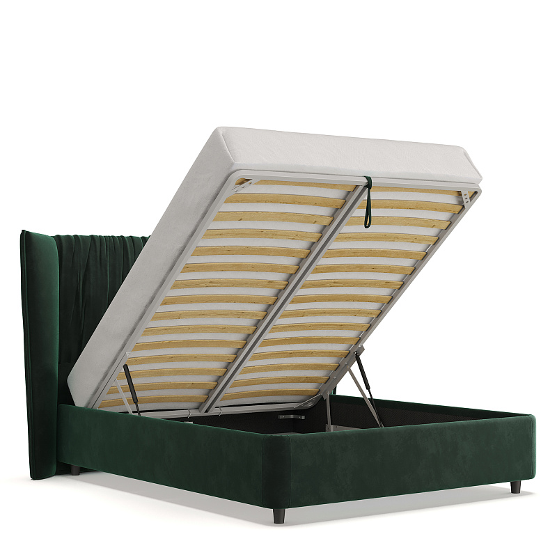 Двуспальная кровать с подъемным механизмом Plisse NK183.8