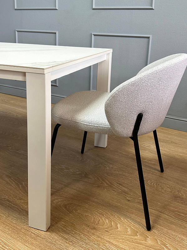 Стол обеденный Kenner BL1300 Белый / Мрамор белый