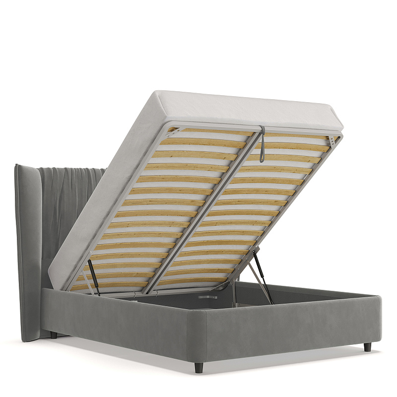 Двуспальная кровать с подъемным механизмом Plisse NK183.13