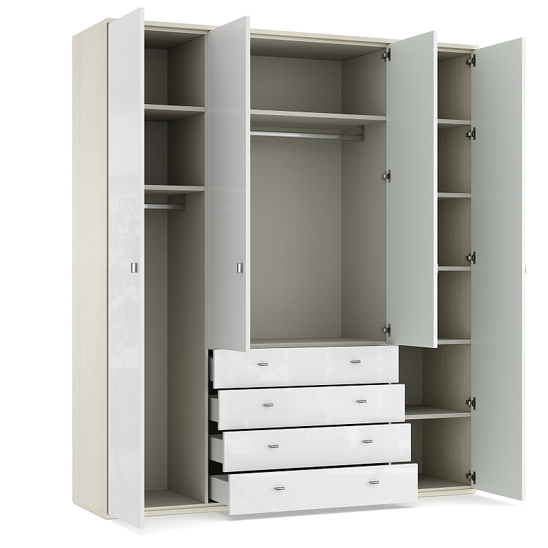 Четырехдверный шкаф Elegante LE5458.2