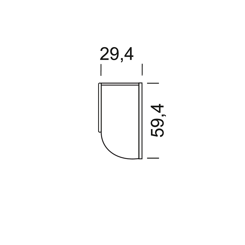 Завершающий шкаф Monako MN141.0