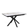 Стол обеденный Kenner DM1400 Черный / Мрамор золотой