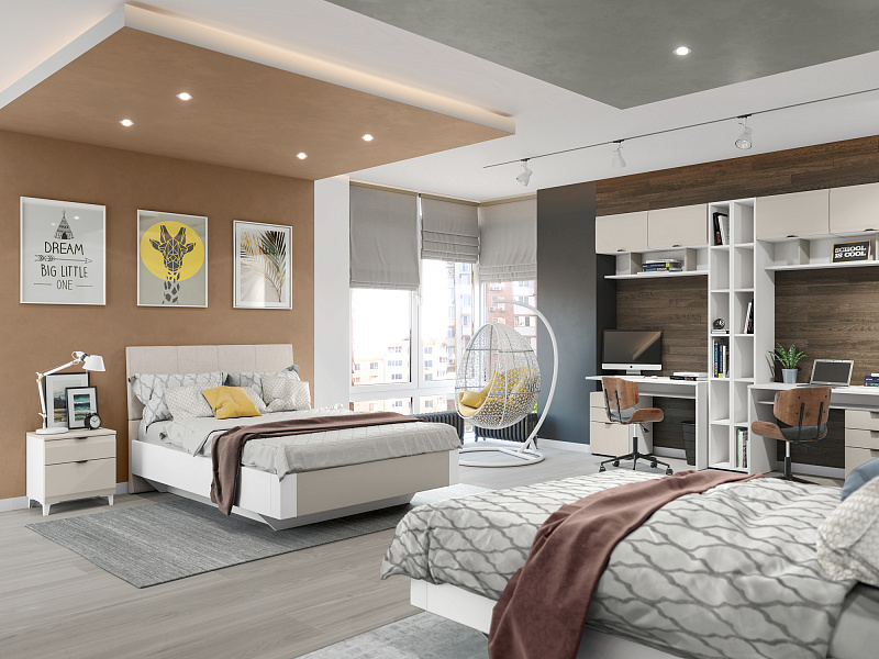 Двуспальная кровать с подъемным механизмом Turin TR2976.3