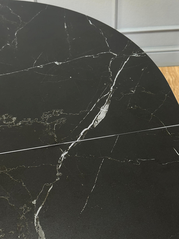 Стол обеденный Kenner DO1100 Черный / Мрамор черный