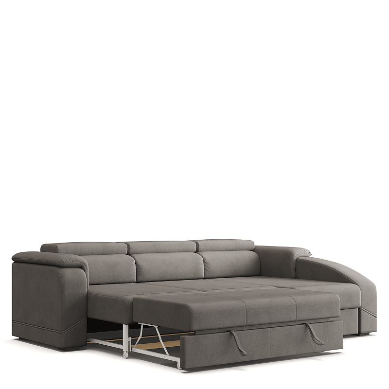 Угловой диван Nile ММ112.11 с оттоманкой и механизмом МТД-12