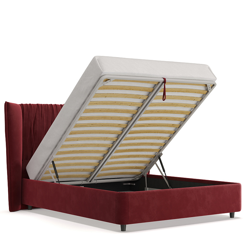 Двуспальная кровать с подъемным механизмом Plisse NK184.5