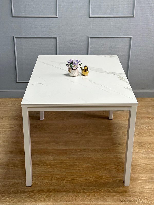 Стол обеденный Kenner BL1300 Белый / Мрамор белый