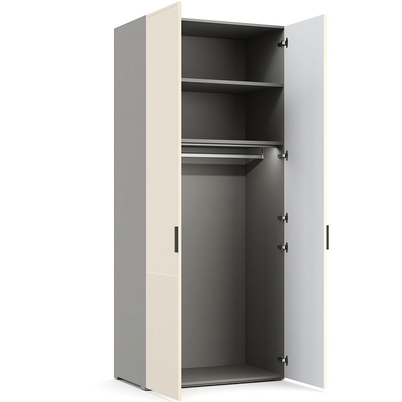 Двухдверный шкаф с зеркалом Napoli NP127.2