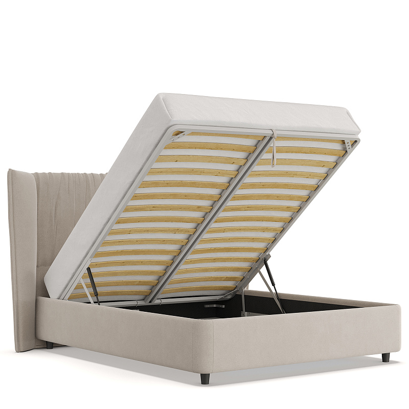 Двуспальная кровать с подъемным механизмом Plisse NK184.3