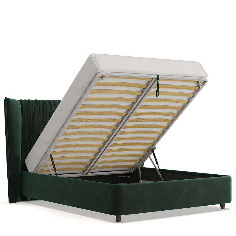 Двуспальная кровать с подъемным механизмом Plisse NK184.8