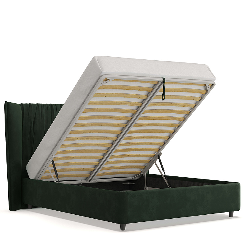 Двуспальная кровать с подъемным механизмом Plisse NK184.27