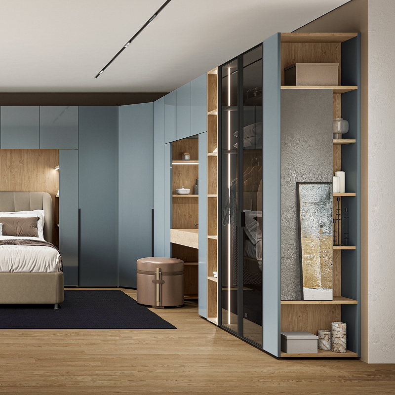 Завершающий шкаф с зеркалом Teramo TA145.1