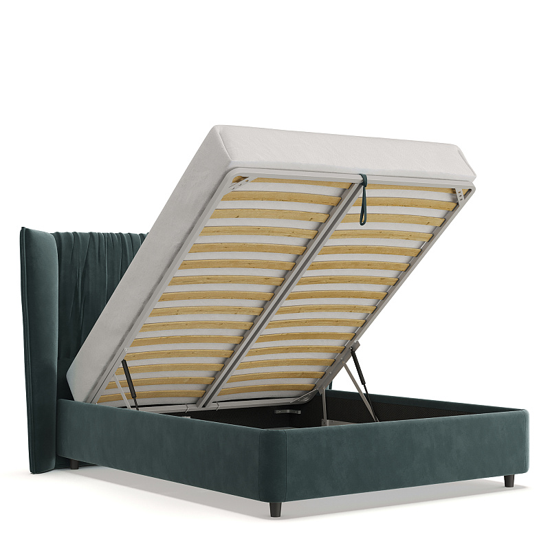 Двуспальная кровать с подъемным механизмом Plisse NK183.10