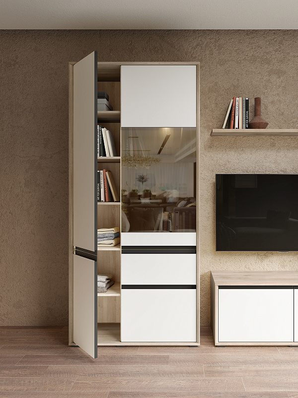 Шкаф-витрина Luna LN025.2