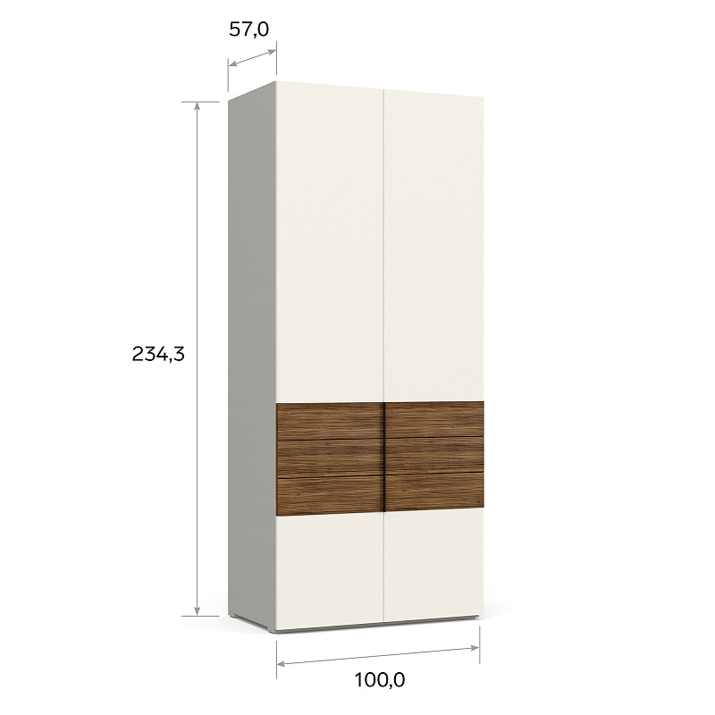 Шкаф двухдверный Monako MN121.1
