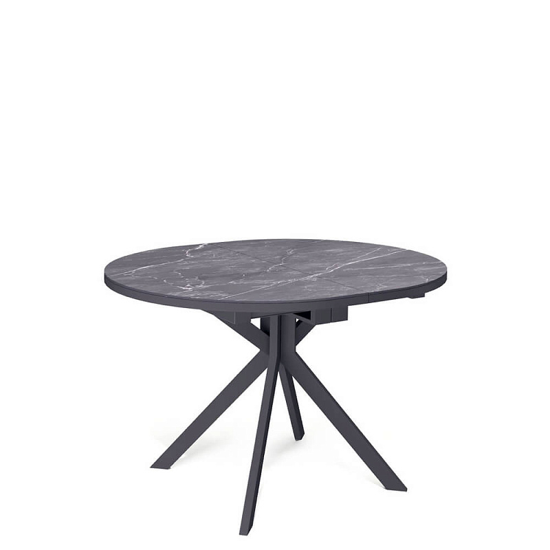 Стол обеденный Kenner DO1100 Черный / Мрамор черный