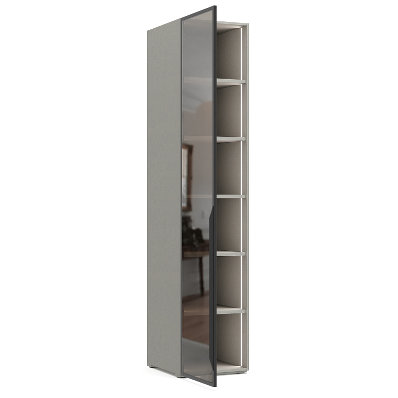 Однодверный шкаф со стеклянным фасадом Bruno BC1301.1