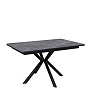 Стол обеденный Kenner DM1400 Черный / Мрамор черный
