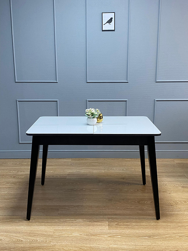 Стол обеденный KENNER 1100M Венге / Стекло белое